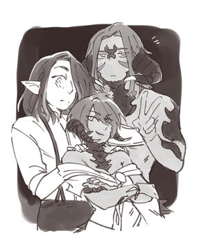 Doodle by Nabashi (dirtysaure@Twitter)